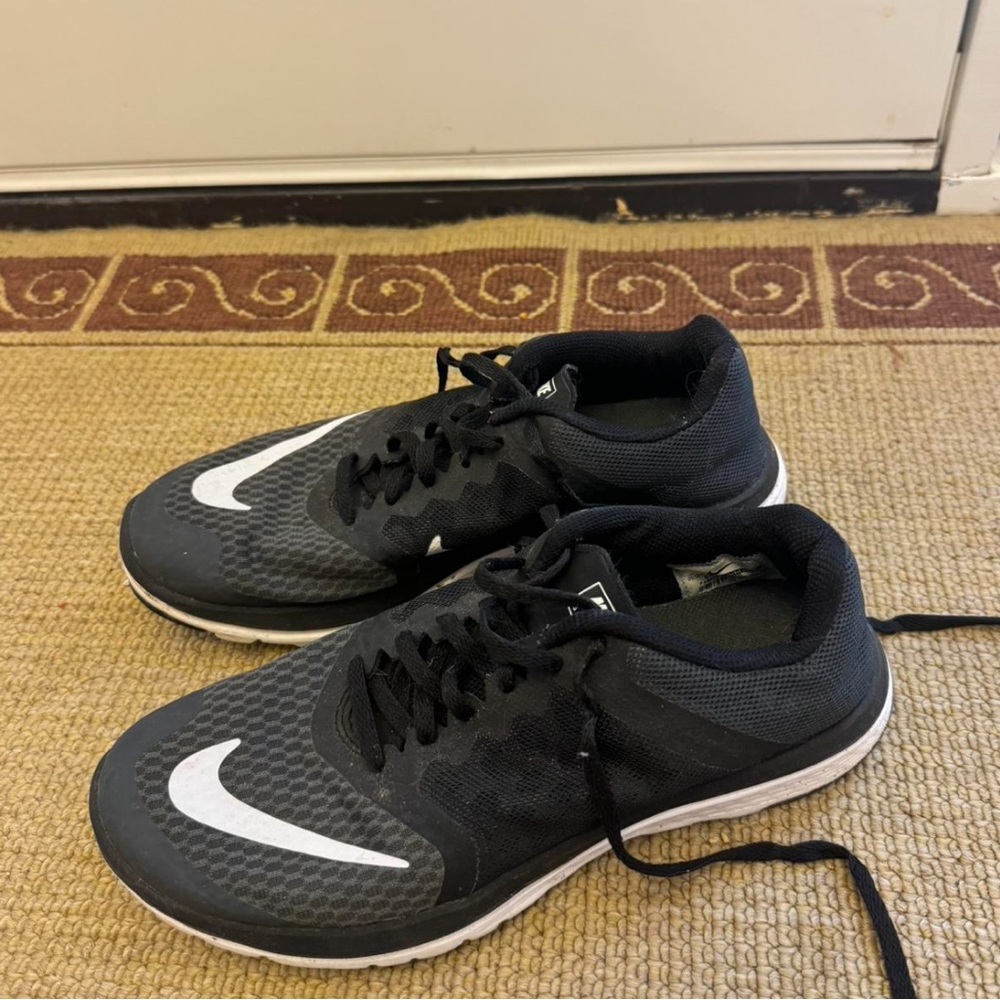 Nike black and white trainers. Womens size 7.5.